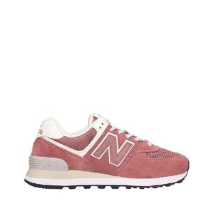 New Balance 574 Pink Suede Sneakers